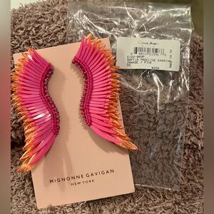 Mignonne Gavigan Madeline Raffia Earrings NEW